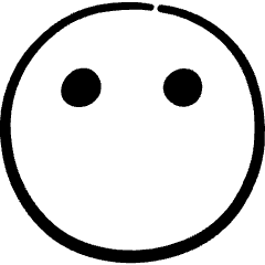 Smiley Eyes Only Icon from Freehand Set