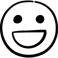 Smiley Happy Icon from Freehand Set