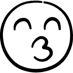 Smiley Kiss 2 Icon from Freehand Set