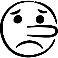 Smiley Liar Icon from Freehand Set