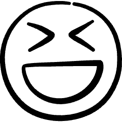 Smiley Prank Icon from Freehand Set