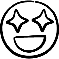 Smiley Shine Icon from Freehand Set