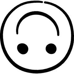 Smiley Smile Upside Down Icon from Freehand Set