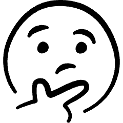 Smiley Thinking Icon from Freehand Set