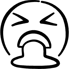 Smiley Throw Up Icon from Freehand Set