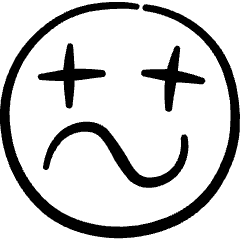 Smiley Wrong Icon from Freehand Set