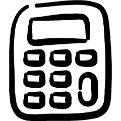 Accounting Calculator Icon from Freehand Set