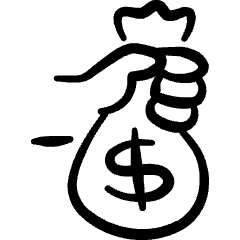 Cash Payment Bag 1 Icon from Freehand Set