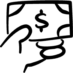 Cash Payment Bill 1 Icon from Freehand Set