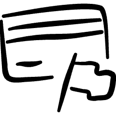 Credit Card Flag Icon from Freehand Set