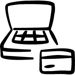 Credit Card Laptop Payment Icon from Freehand Set