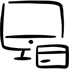 Credit Card Monitor Payment Icon from Freehand Set