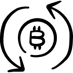 Crypto Currency Bitcoin Exchange 1 Icon from Freehand Set