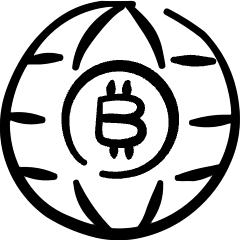 Crypto Currency Bitcoin Network Globe 1 Icon from Freehand Set