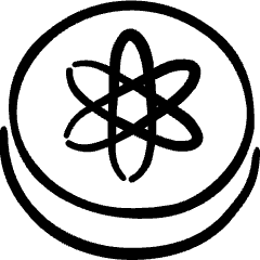 Crypto Currency Cosmos Icon from Freehand Set