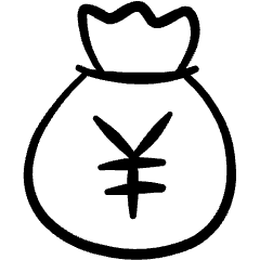 Currency Bag Yen Icon from Freehand Set