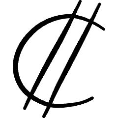 Currency Colon Symbol Icon from Freehand Set