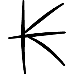 Currency Kips Symbol Icon from Freehand Set