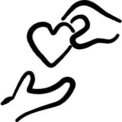 Donation Charity Giving Heart Icon from Freehand Set