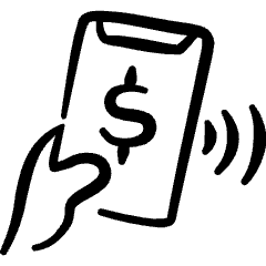 Modern Payment Contactless Icon from Freehand Set