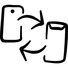 Modern Payment Mobile Transfer Icon from Freehand Set