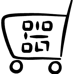Modern Payment Qr Cart Icon from Freehand Set