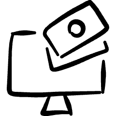 Modern Payment Self Checkout Icon from Freehand Set