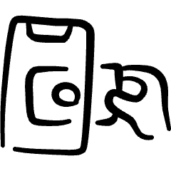 Modern Payment Smartphone Pay Dollar Icon from Freehand Set