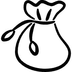 Money Bag Icon from Freehand Set