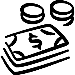 Money Coin Cash Icon from Freehand Set