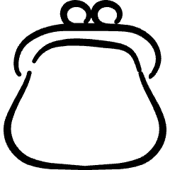 Money Coin Purse Icon from Freehand Set