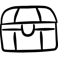 Wealth Treasure Chest Close Icon from Freehand Set