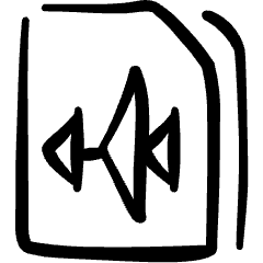Audio File Volume Graph Icon from Freehand Set