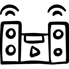 Equalizer Stereo Play Icon from Freehand Set