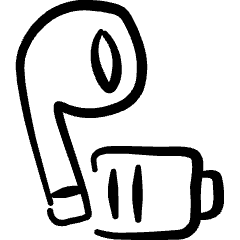 Earpods Battery Medium Icon from Freehand Set