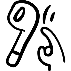 Earpods Double Tap Icon from Freehand Set