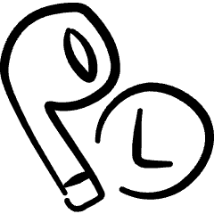 Earpods Left Icon from Freehand Set