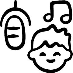 Microphone Sing Man Icon from Freehand Set