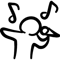 Microphone Singing Icon from Freehand Set