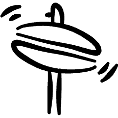 Modern Music Cymbal Icon from Freehand Set