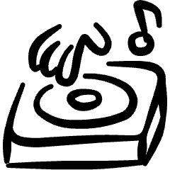 Modern Music Dj Tap Icon from Freehand Set