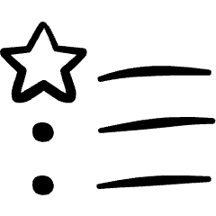 Music Genre Chart Star Icon from Freehand Set