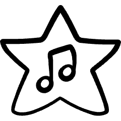 Music Genre Favorite Star Icon from Freehand Set