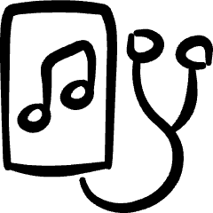 Music Genre Healing Icon from Freehand Set