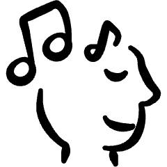 Music Genre Relax User Icon from Freehand Set