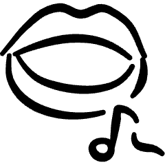 Music Genre Vocal Acapella Icon from Freehand Set