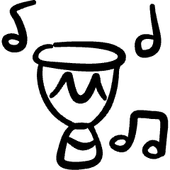 Instrument Dholak Icon from Freehand Set