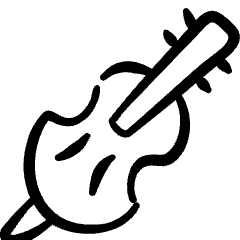 Instrument Doublebass Icon from Freehand Set