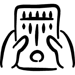 Instrument Kalimba Icon from Freehand Set