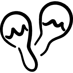 Instrument Maracas 1 Icon from Freehand Set